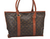 Auth Louis Vuitton Monogram Sac Weekend PM Vintage Tote Hand Bag M42425 LV 3003I