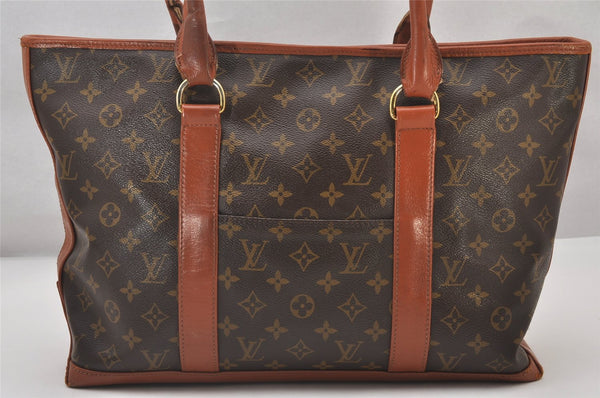 Auth Louis Vuitton Monogram Sac Weekend PM Vintage Tote Hand Bag M42425 LV 3003I