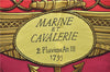Authentic HERMES Carre 90 Scarf "MARINE ET CAVALERIE" Silk Red 3004D