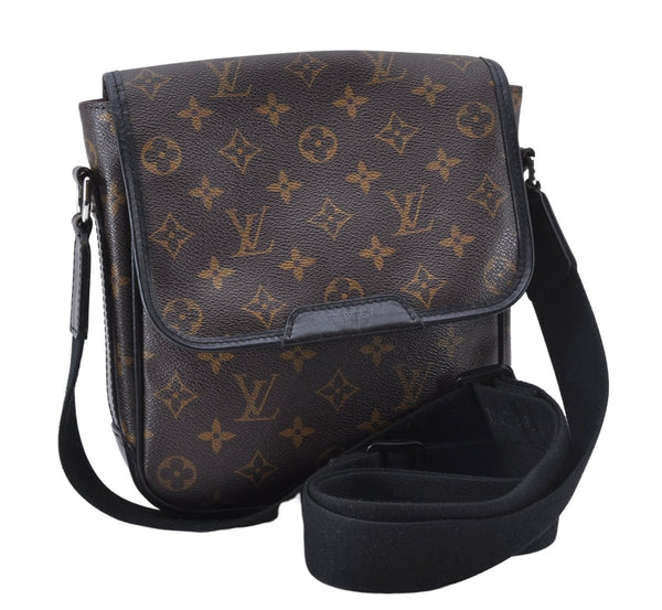 Auth Louis Vuitton Monogram Macassar Bass PM Shoulder Cross Bag M56717 LV 3004F