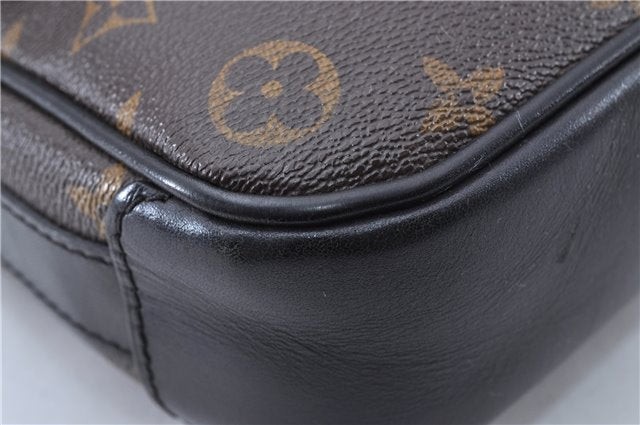 Auth Louis Vuitton Monogram Macassar Bass PM Shoulder Cross Bag M56717 LV 3004F