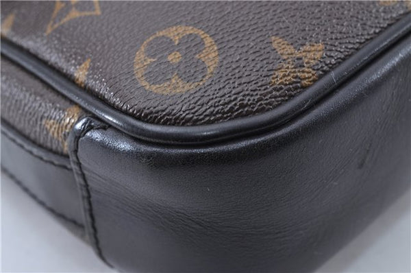 Auth Louis Vuitton Monogram Macassar Bass PM Shoulder Cross Bag M56717 LV 3004F