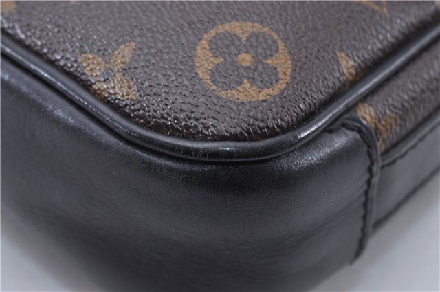 Auth Louis Vuitton Monogram Macassar Bass PM Shoulder Cross Bag M56717 LV 3004F