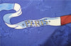 Authentic HERMES Carre 90 Scarf "LE GEOGRAPHE" Silk Blue 3006E