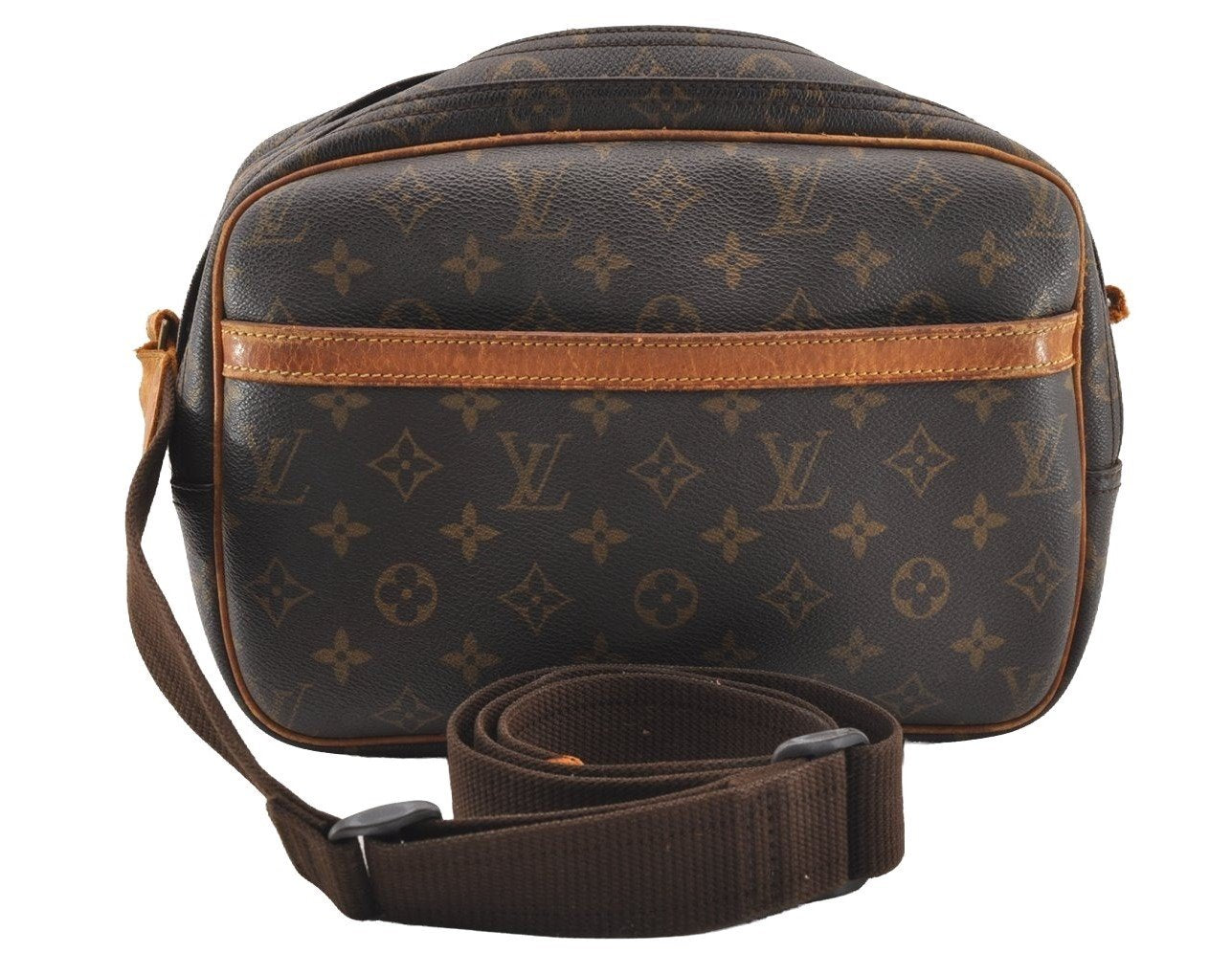Authentic Louis Vuitton Monogram Reporter PM Shoulder Bag M45254 Junk 3006I