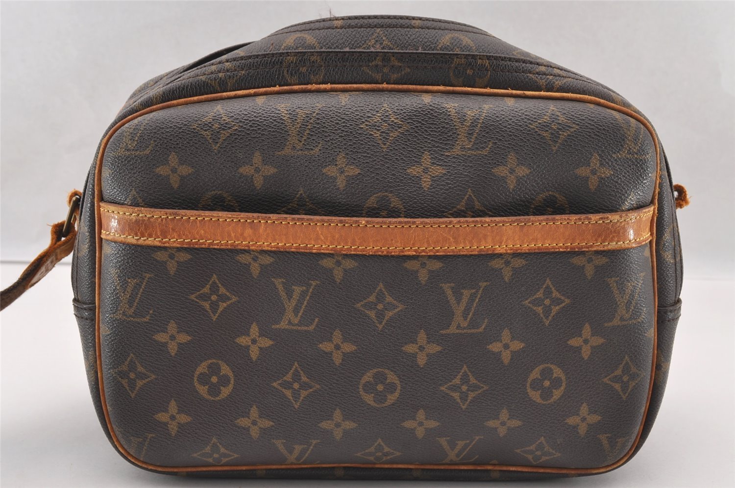 Authentic Louis Vuitton Monogram Reporter PM Shoulder Bag M45254 Junk 3006I