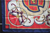 Authentic HERMES Carre 90 Scarf "WASHINGTON'S CARRIAGE" Silk Navy 3008E