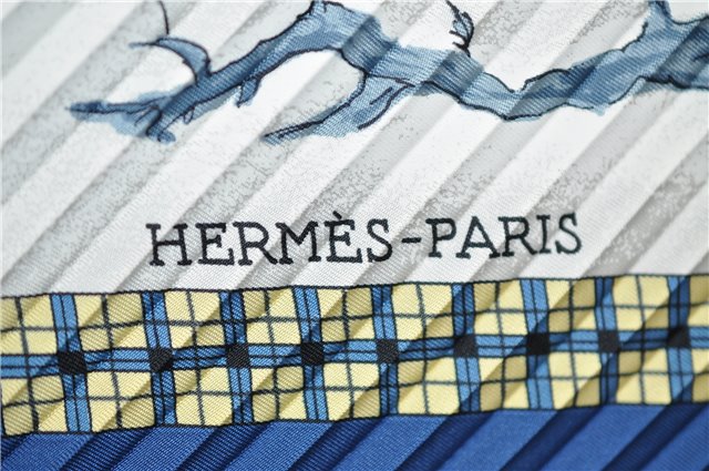 Authentic HERMES Pleats Scarf 