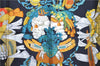 Authentic HERMES Carre 90 Scarf "chapeau" Silk Black 3010E