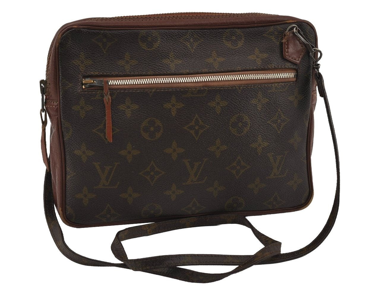 Authentic Louis Vuitton Monogram Shoulder Cross Body Bag Old Model LV 3010I