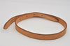 Authentic Louis Vuitton Leather Shoulder Strap For Bucket PM 27.6" Beige 3014I