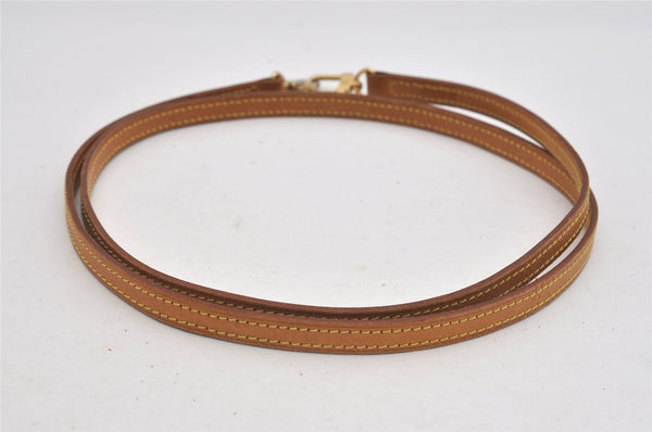 Authentic Louis Vuitton Leather Shoulder Strap Beige 48" LV 3015I