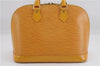 Authentic Louis Vuitton Epi Alma PM Hand Bag Yellow M52149 LV 3016F