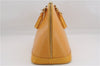 Authentic Louis Vuitton Epi Alma PM Hand Bag Yellow M52149 LV 3016F