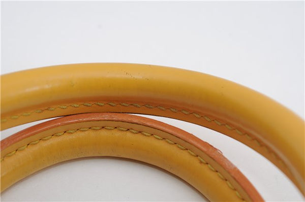 Authentic Louis Vuitton Epi Alma PM Hand Bag Yellow M52149 LV 3016F