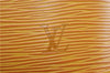 Authentic Louis Vuitton Epi Alma PM Hand Bag Yellow M52149 LV 3016F