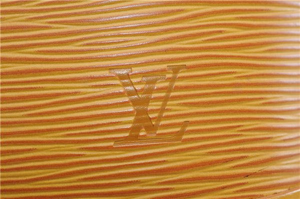 Authentic Louis Vuitton Epi Alma PM Hand Bag Yellow M52149 LV 3016F
