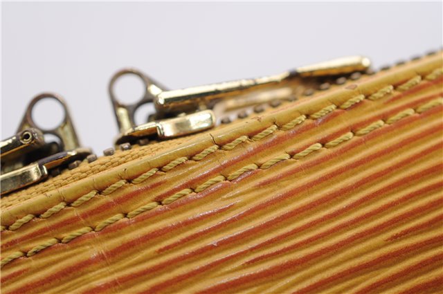 Authentic Louis Vuitton Epi Alma PM Hand Bag Yellow M52149 LV 3016F