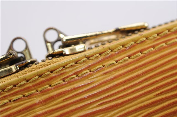 Authentic Louis Vuitton Epi Alma PM Hand Bag Yellow M52149 LV 3016F