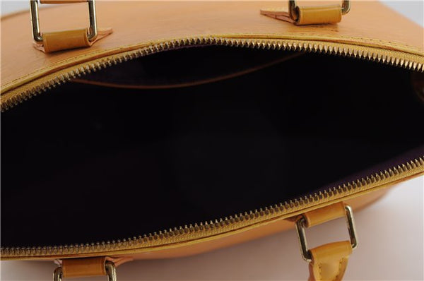 Authentic Louis Vuitton Epi Alma PM Hand Bag Yellow M52149 LV 3016F