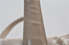 Authentic CHANEL New Travel Line Shoulder Tote Bag Nylon Leather Beige 3017E