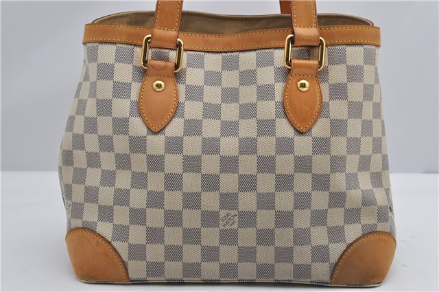 Authentic Louis Vuitton Damier Azur Hampstead PM N51207 Shoulder Tote Bag 3017F