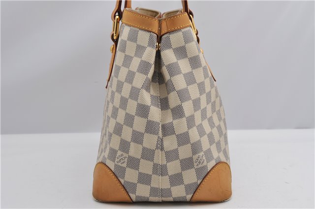 Authentic Louis Vuitton Damier Azur Hampstead PM N51207 Shoulder Tote Bag 3017F