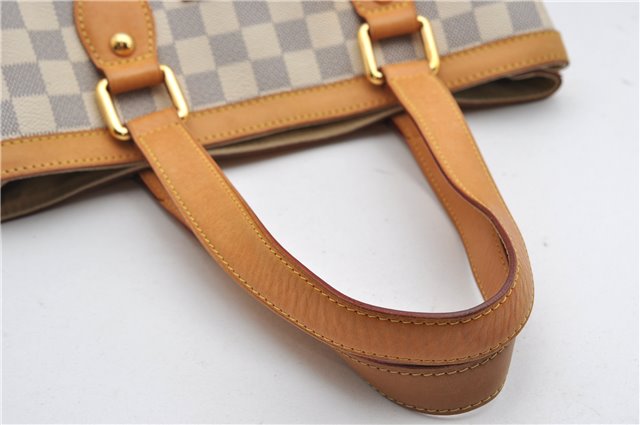 Authentic Louis Vuitton Damier Azur Hampstead PM N51207 Shoulder Tote Bag 3017F