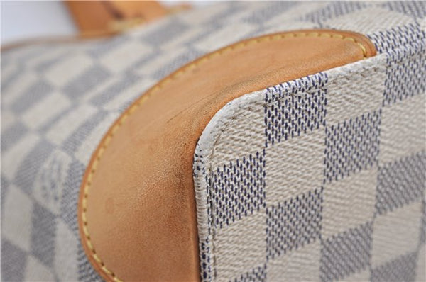 Authentic Louis Vuitton Damier Azur Hampstead PM N51207 Shoulder Tote Bag 3017F