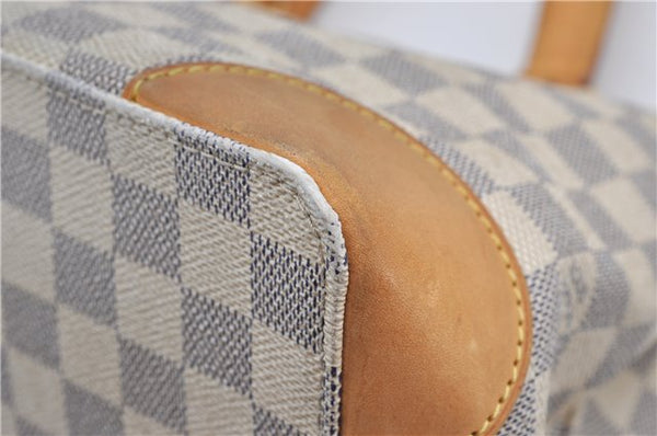 Authentic Louis Vuitton Damier Azur Hampstead PM N51207 Shoulder Tote Bag 3017F