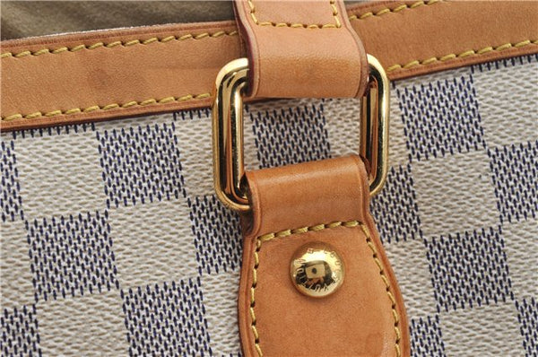 Authentic Louis Vuitton Damier Azur Hampstead PM N51207 Shoulder Tote Bag 3017F