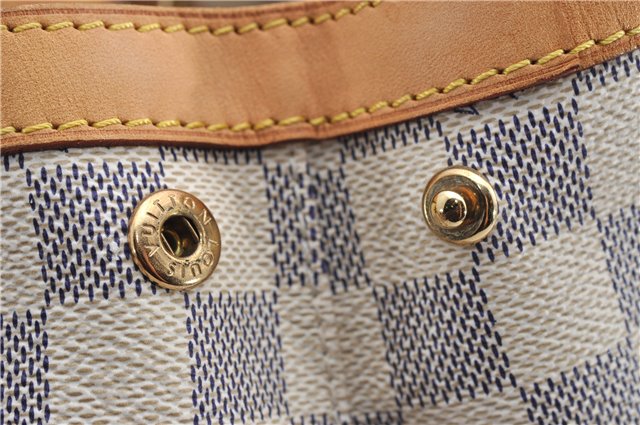 Authentic Louis Vuitton Damier Azur Hampstead PM N51207 Shoulder Tote Bag 3017F