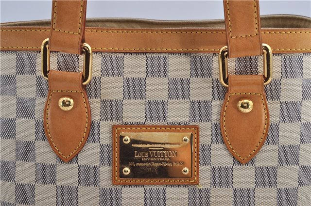 Authentic Louis Vuitton Damier Azur Hampstead PM N51207 Shoulder Tote Bag 3017F