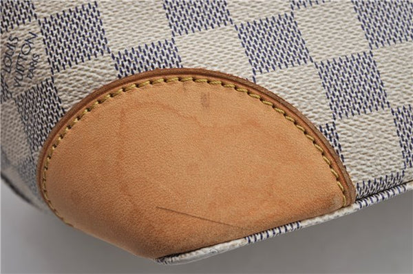 Authentic Louis Vuitton Damier Azur Hampstead PM N51207 Shoulder Tote Bag 3017F