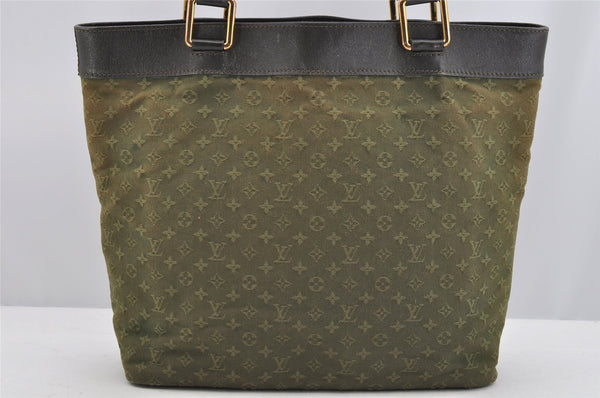 Authentic Louis Vuitton Monogram Mini Lucille GM Tote Bag M92681 Green LV 3018I