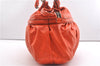 Authentic FENDI Vintage Chef Bag Leather Shoulder Tote Bag Orange 3019F