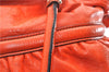 Authentic FENDI Vintage Chef Bag Leather Shoulder Tote Bag Orange 3019F