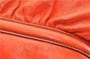 Authentic FENDI Vintage Chef Bag Leather Shoulder Tote Bag Orange 3019F