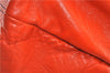 Authentic FENDI Vintage Chef Bag Leather Shoulder Tote Bag Orange 3019F