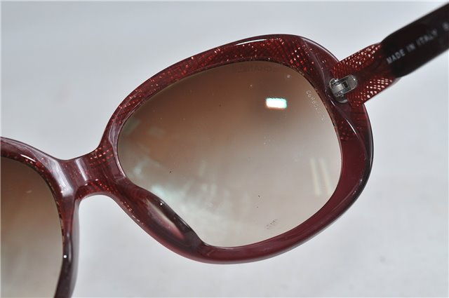 Authentic CHANEL Sunglasses Check Design CoCo Mark Plastic 5176-A Red 3020D