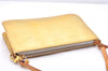 Authentic Louis Vuitton Vernis Lexington Hand Bag Pouch Yellow M91056 LV 3020E