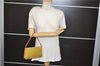 Authentic Louis Vuitton Vernis Lexington Hand Bag Pouch Yellow M91056 LV 3020E