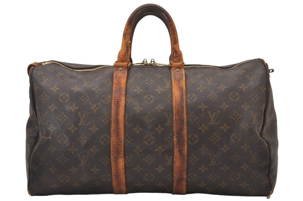 Authentic Louis Vuitton Monogram Keepall 45 Travel Boston Bag Old Model LV 3020I