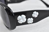 Authentic CHANEL Camellia Sunglasses CoCo Mark Plastic Black 3021D
