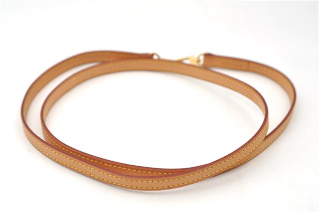 Authentic Louis Vuitton Leather Shoulder Strap Beige 46.9