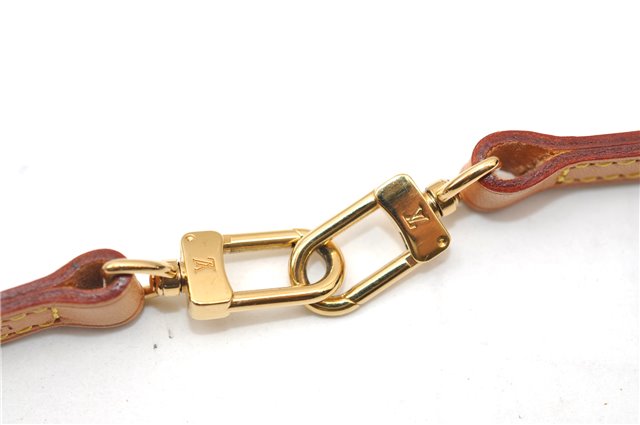 Authentic Louis Vuitton Leather Shoulder Strap Beige 46.9