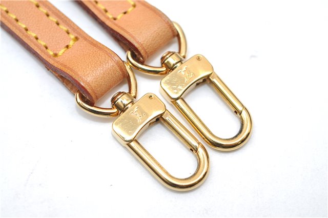 Authentic Louis Vuitton Leather Shoulder Strap Beige 46.9