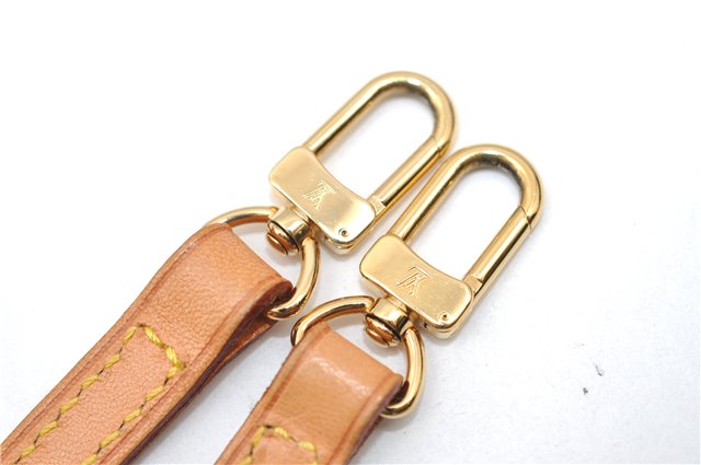 Authentic Louis Vuitton Leather Shoulder Strap Beige 46.9