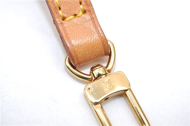 Authentic Louis Vuitton Leather Shoulder Strap Beige 46.9