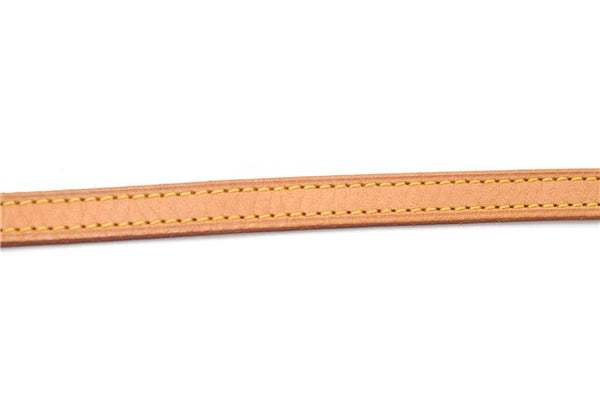Authentic Louis Vuitton Leather Shoulder Strap Beige 46.9" LV 3021E